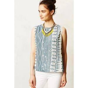 ANTHROPOLOGIE DOLAN Astoria Tank Top with Keyhole & Twist Detail Size XS